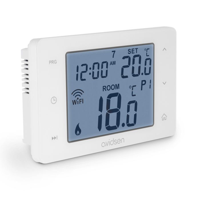 Avidsen Termostato Smart Wi-Fi Programmabile HomeFlow W - Display Retroilluminato - 127062