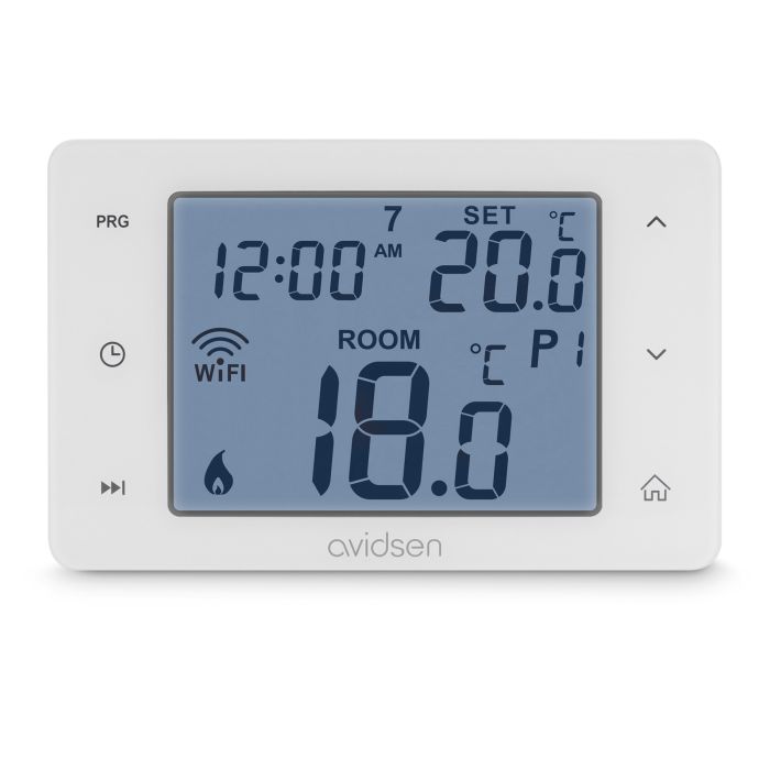 Avidsen Termostato Smart Wi-Fi Programmabile HomeFlow W - Display Retroilluminato - 127062