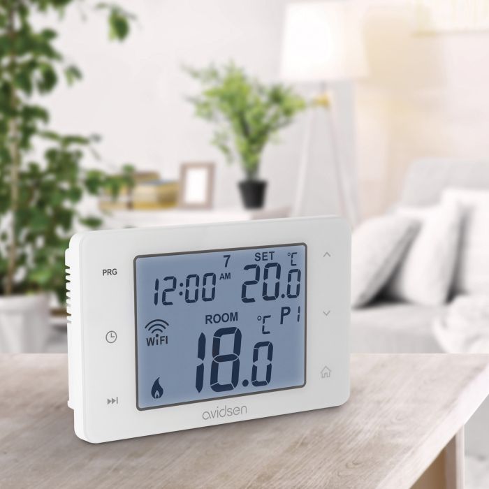 Avidsen Termostato Smart Wi-Fi Programmabile HomeFlow W - Display Retroilluminato - 127062