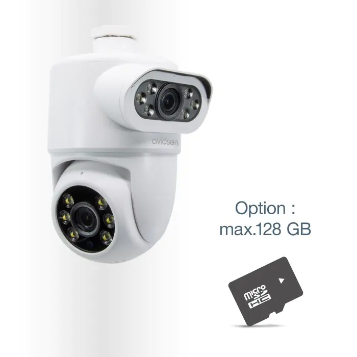 Telecamera Con Lampadina WiFi Dual Band 2,4/5G – 1080p, 360°, Audio Bidirezionale, Visione Notturna, Per Esterni E Interni