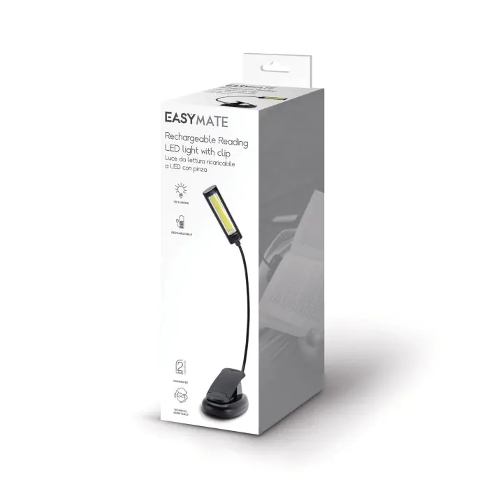 Glocusent Lapada da Lettura, LED luce del libro, Ricaricabile, 3