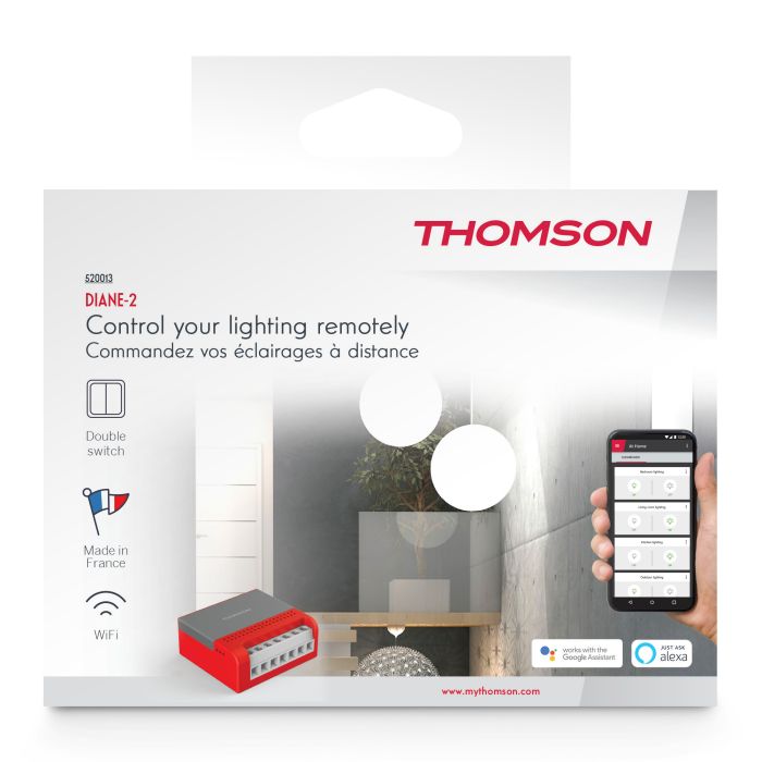 Modulo di comando luci Wi-Fi - Diane-2, compatibile ( alexa e google home )