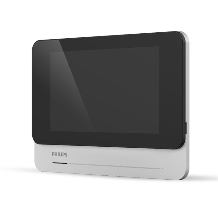 Kit Videocitofono Bifamiliare Wi-Fi Connesso Philips - Espandibile, Monitor Touch Screen 7’’, Apertura Badge RFID, Visione Notturna con Alimentatore a spina