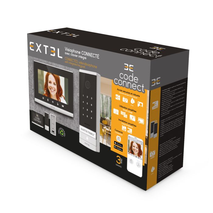 Videotelefono cablato e collegato con tastiera integrata - Extel Code Connect - 720320