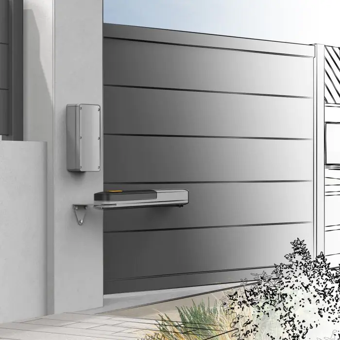 KIT APRICANCELLO APRIMATIC R251 24V ANTE BATTENTI FINO A 500 Kg LUNGH MAX 3m 2 TELECOMANDI