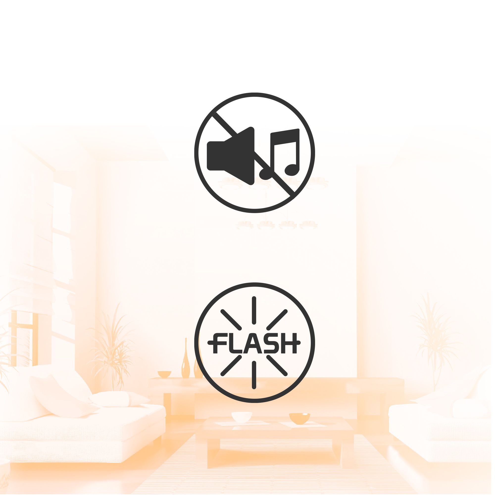 16 suonerie e flash LED