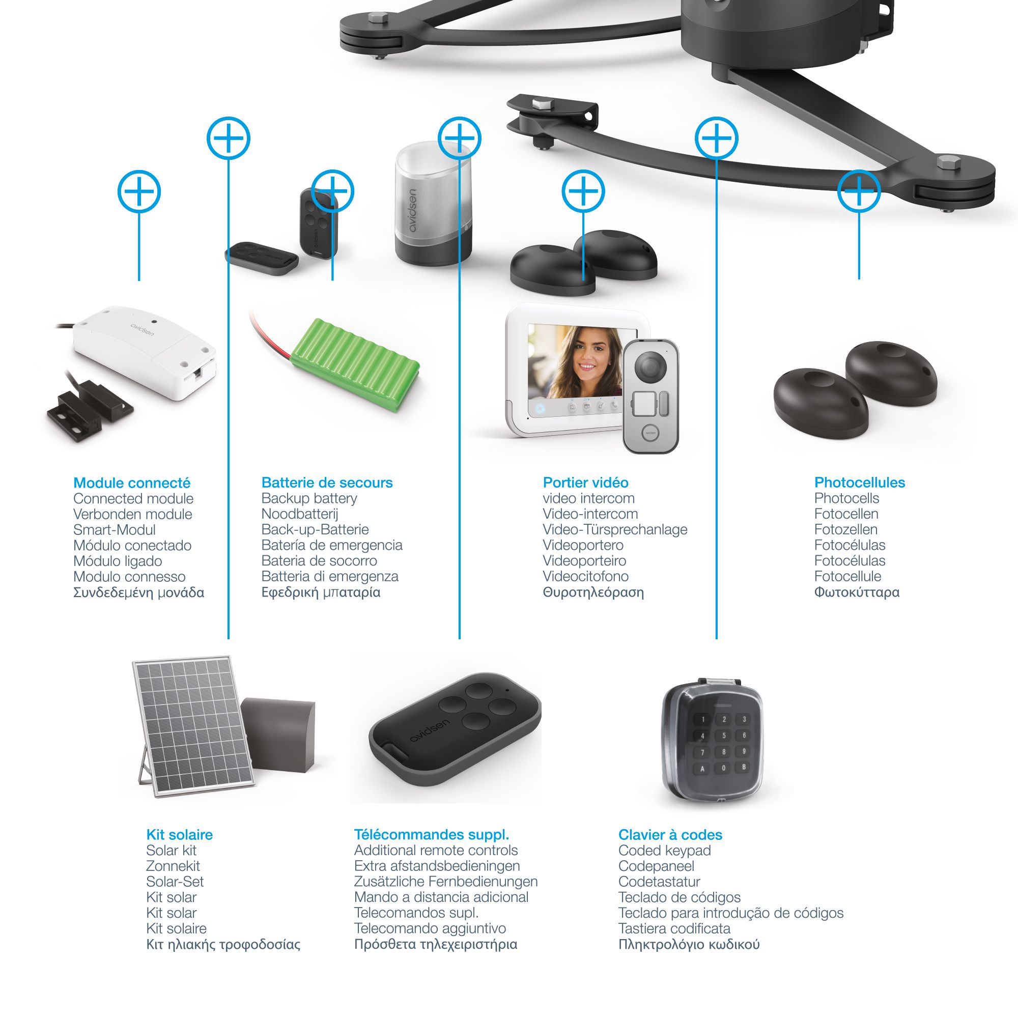 Un'ampia gamma di accessori compatibili