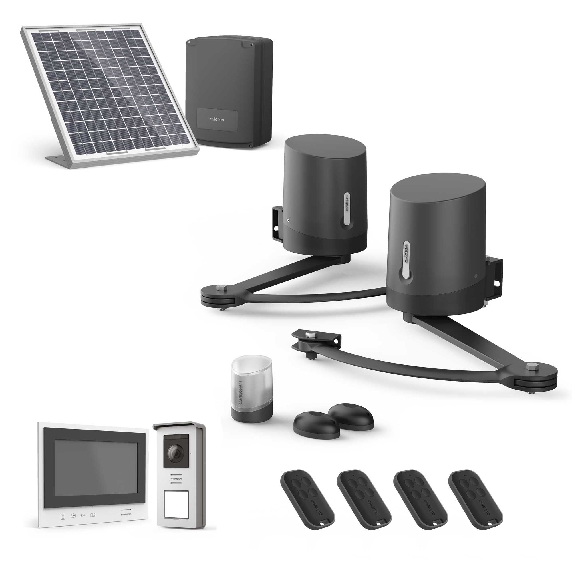 Un kit solare per cancelli a battente completamente wireless (tra casa e cancello)