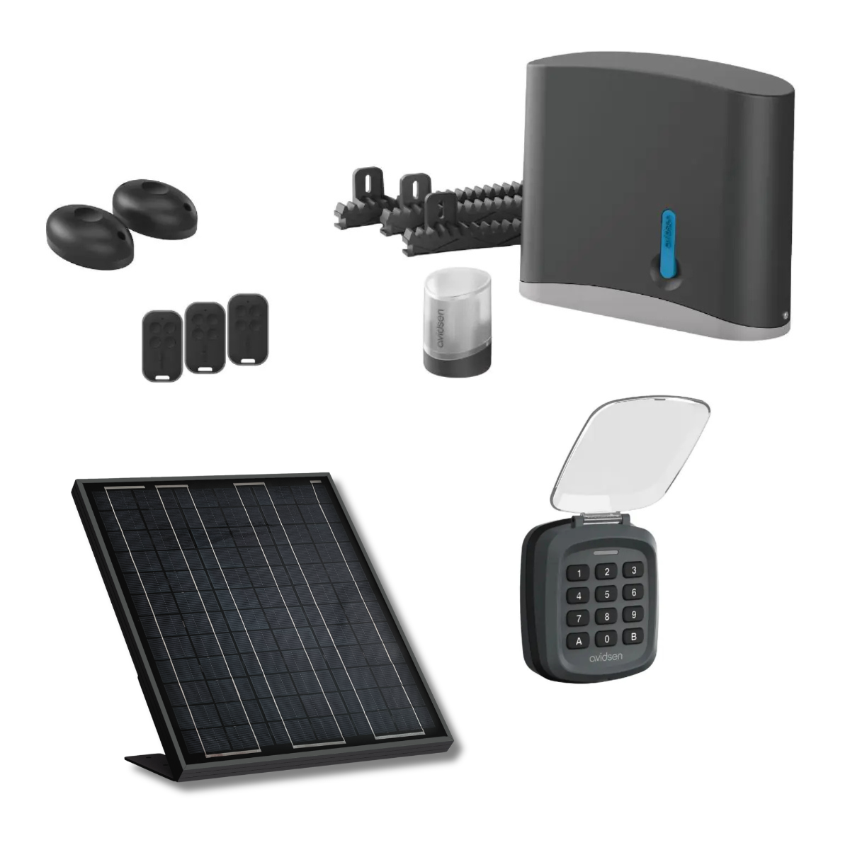 Il kit solare completo per la motorizzazione del vostro cancello scorrevole