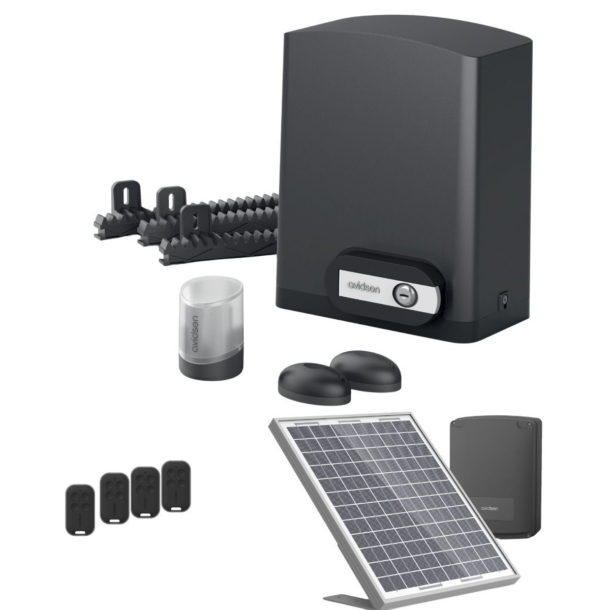 Un kit solare completo per cancelli scorrevoli