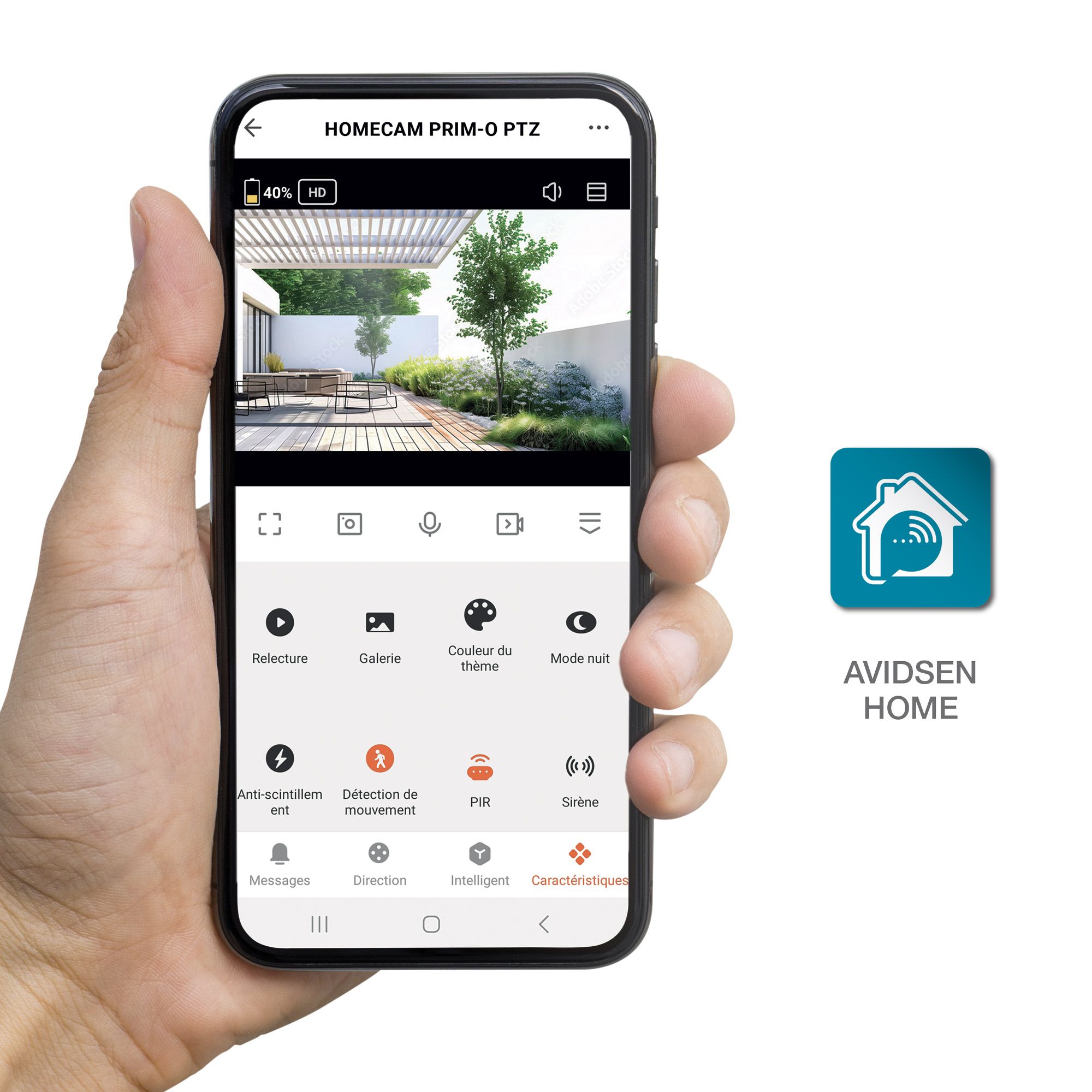 HomeCam PRIM-O PTZ è una telecamera collegata