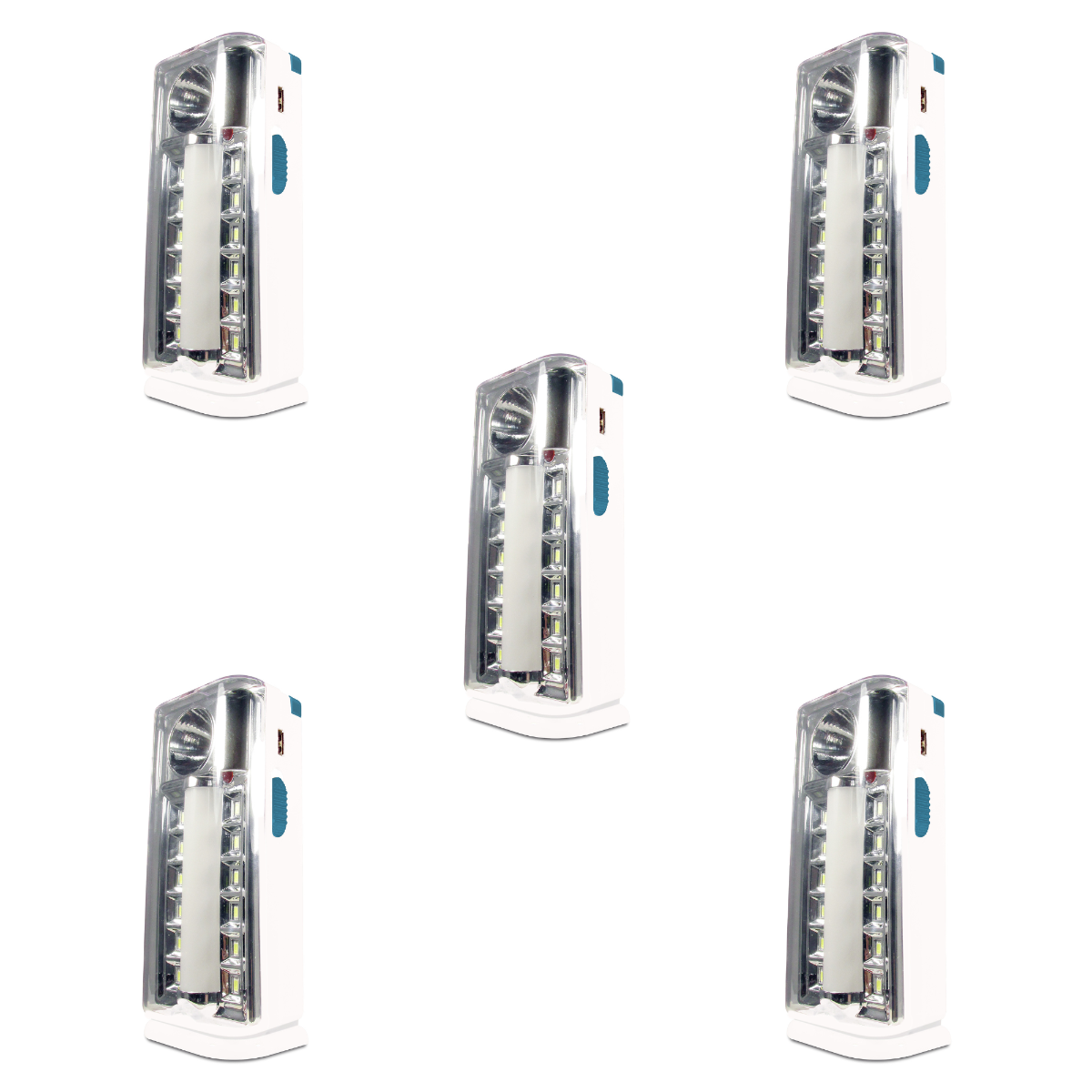 Set di 5 lampade di emergenza 