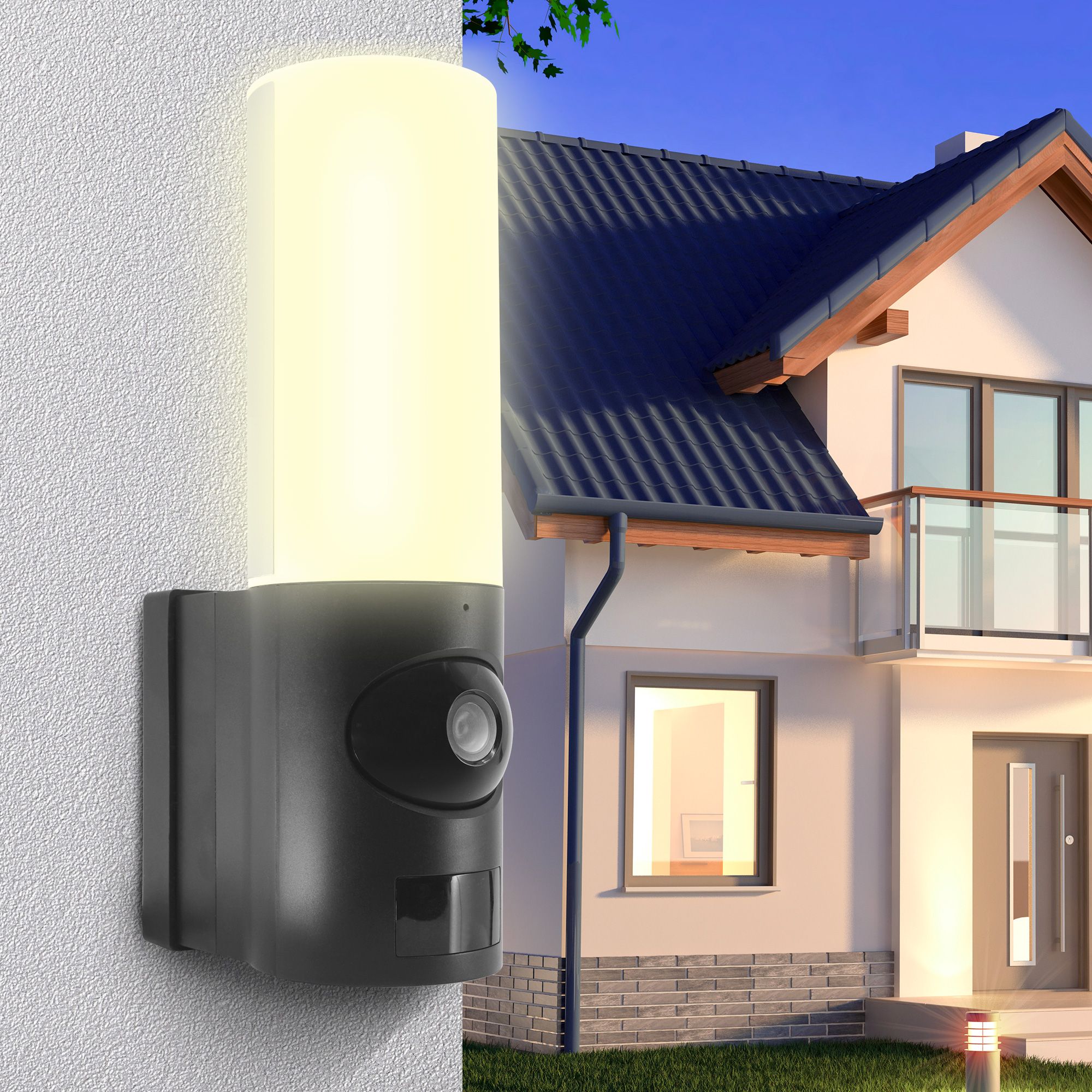 Telecamera Wi-Fi Esterno LAXIHUB 1080P Con Proiettore – Visione Notturna, IP65, Allarme E Audio Bidirezionale Telecamera Wi-Fi Esterno LAXIHUB 1080P Con Proiettore – Visione Notturna, IP65, Allarme E Audio Bidirezionale