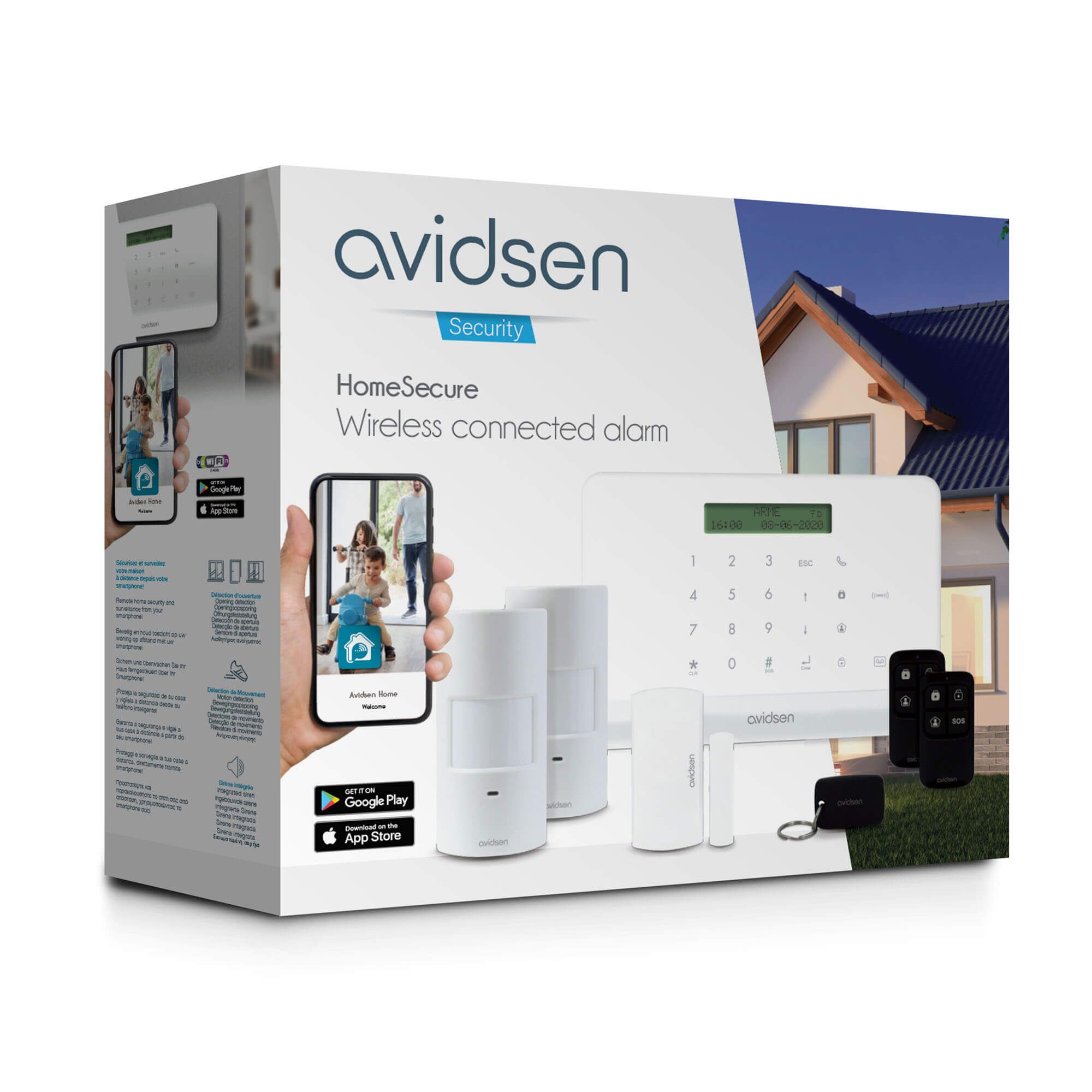 Kit Allarme Casa Senza Fili XNH - Con Sirena 120dB, Telecomando, App Smart Life E Alexa - Protezione 24/7 Per Casa E Ufficio - Foto 2