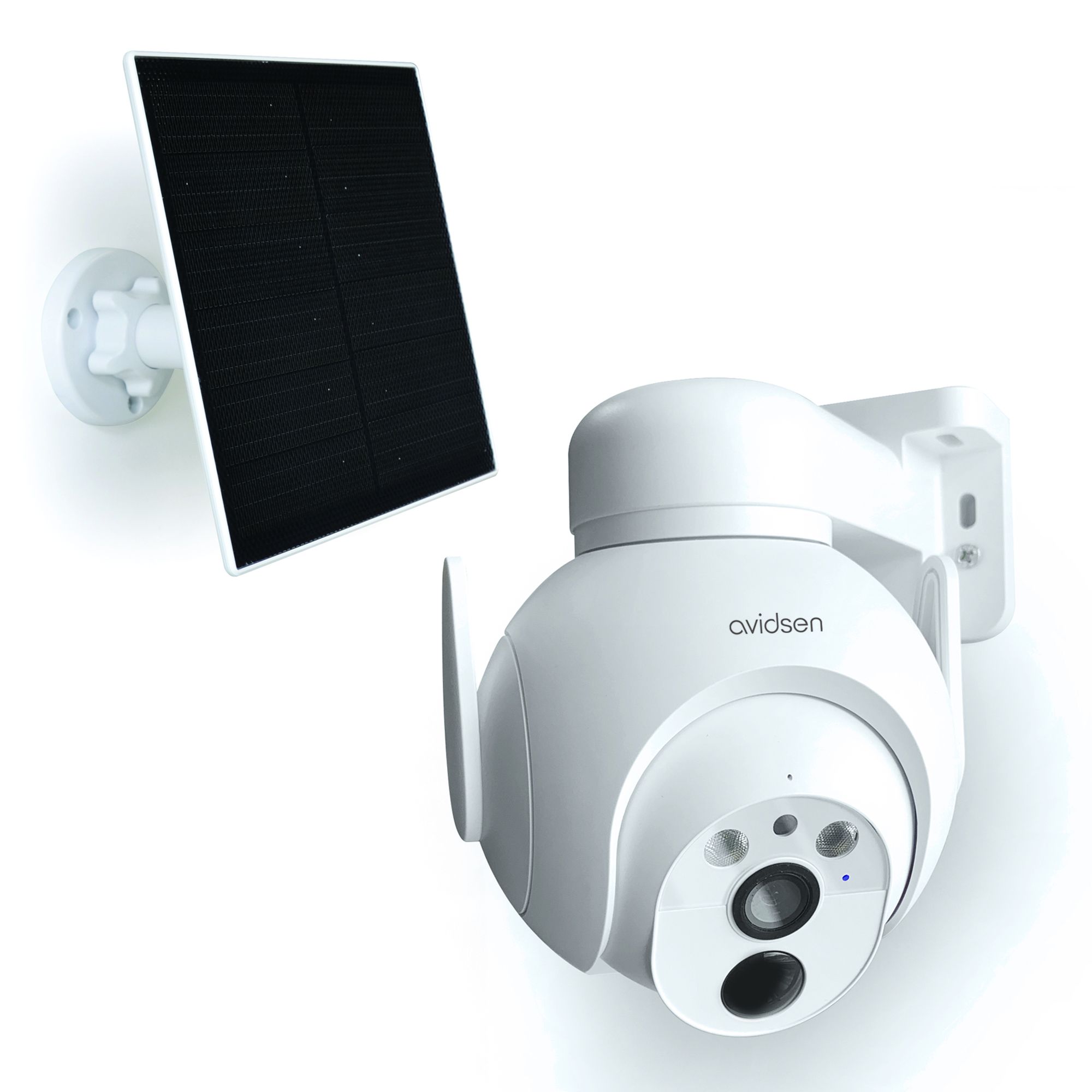 CAYVIS Telecamera Di Sicurezza Esterna WiFi 2K Solare - Videosorveglianza 24/7 Senza Fili Con Rilevamento AI E Visione Notturna