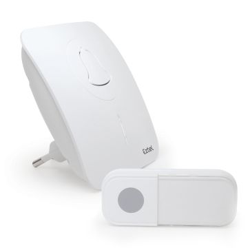Carillo Plug Flash- Campanello senza fili 100 m. collegabile 16 anelli IP44 - Extel - 061009