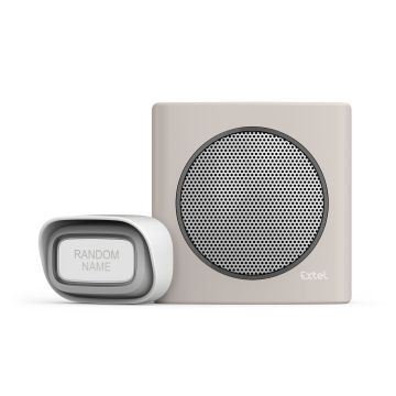 diBi Flash Soft Brown suoneria senza fili con portata di 200 m 6 suonerie a scelta allarme batteria scarica - Extel - 081739
