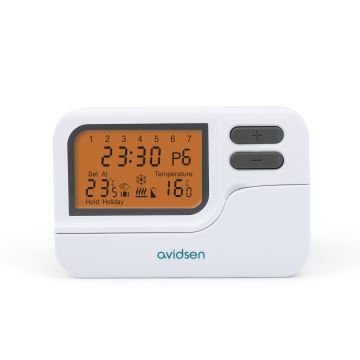 Termostato programmabile via cavo per riscaldamento o condizionamento - Avidsen - 103953