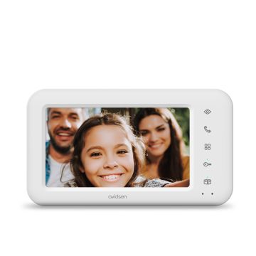 Schermo aggiuntivo compatibile con il videotelefono cablato Élia 2 families - Avidsen - 112304