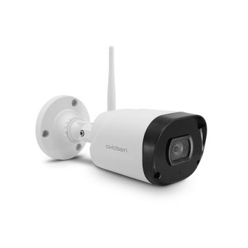 Telecamera Wi-Fi da esterno Avidsen HomeCam WR – 1080p, visione notturna 25m, audio bidirezionale, rilevamento movimenti, IP66 – Cod. 127052
