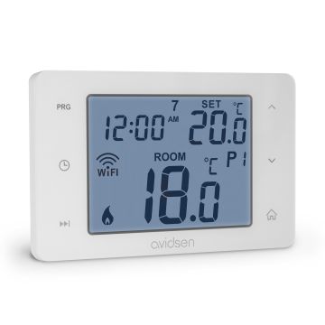 Avidsen Termostato Smart Wi-Fi Programmabile HomeFlow W - Display Retroilluminato - 127062