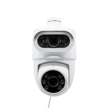 Telecamera IP motorizzata 2K per esterni con doppio obiettivo HomeCam Dual PTZ - Avidsen - 127156