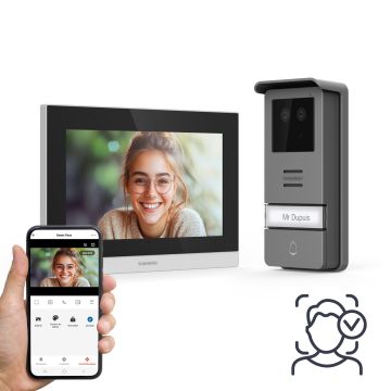 Videocitofono Smart filare con riconoscimento facciale Thomson Smart Face - Thomson - 512278
