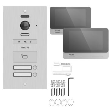 Videotelefono collettivo per 2 appartamenti - Philips WelcomeHive Pro 2