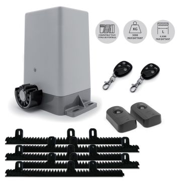 MOTORE COULISs 200KGS 24V CON ALIMENTAZIONE BATTERIA / 4M CREM