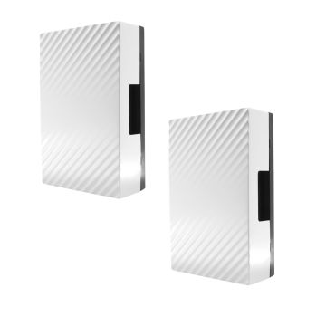 Set di 2 dong 230V trasformatore integrato suoneria filare bicolore 