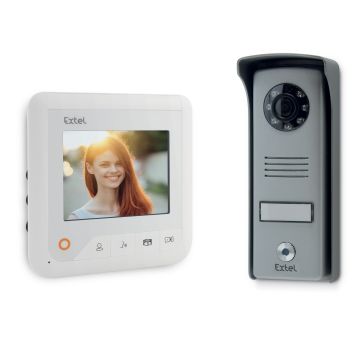 Extel LOOK - Videotelefono a colori grandangolare a 2 fili Bianco Extel LOOK - Videotelefono a colori grandangolare a 2 fili Bianco