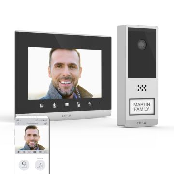 Videocitofono Smart - senza fili, a lunga portata 350 metri - Wave 2 - Extel - 720321