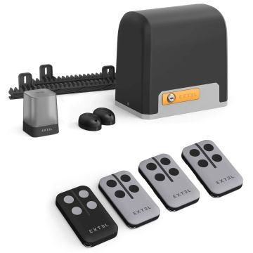 Kit motorizzazione smart per cancello scorrevole: max 8 m/500 kg - XC500 + 2 telecomandi extra - Extel Umii