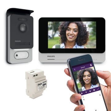 Videocitofono cablato smart WelcomeEye Connect 2 con trasformatore da 230 V