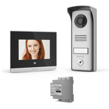 Videocitofono cablato Extel Compact con adattatore modulare