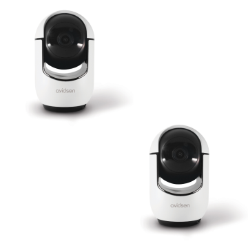 Set di 2 telecamere IP da interno motorizzate HomeCam Prim 2,5 K Avidsen