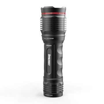 Torcia con zoom4X ,  impermeabile IPX7 ,500 lumens