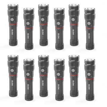 Set di 12 torce ricaricabili Philex Slyde King - Nebo