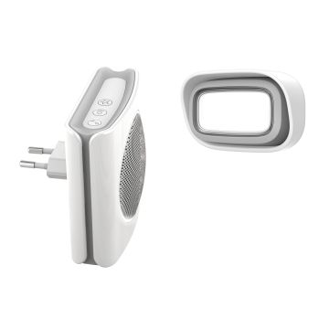 Suoneria Flash diBi Plug su presa wireless portata 200 metri 6 suonerie luce lampeggiante - Extel - 081742