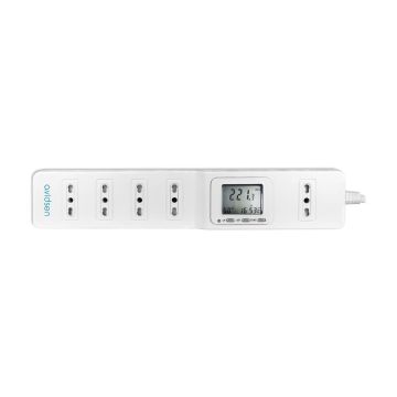 Ciabatta elettrica con display LCD per il calcolo dell'energia - Avidsen - 113265