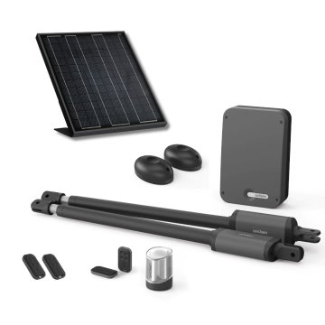 Apricancello telescopico ad energia solare per cancelli a battente - Styrka 310