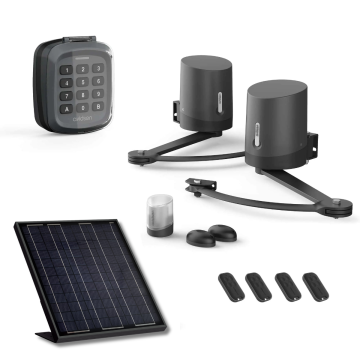 Motorizzazione per cancello a battenti Avidsen ORANE510 + Kit Alimentazione Solare + Tastiera a codice + 2 Telecomandi supplementari (4 in totale)