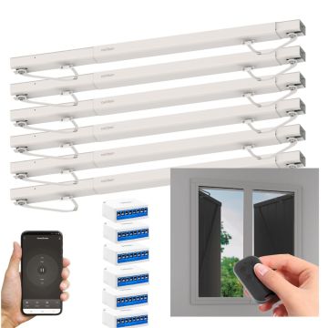 Set di 6 motorizzazioni collegate per persiane a battente Avidsen Home Open W