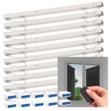 Set di 10 motorizzazioni collegate per persiane a battente Avidsen Home Open W