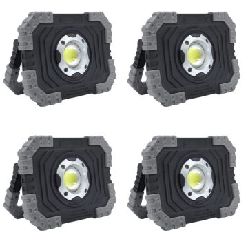 Set di 4 proiettore LED portatile da 650 lumen resistente alle cadute