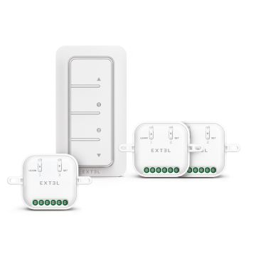 Set composto da 3 moduli per tapparelle a 433 MHz e telecomando - Linea CASA - 701102