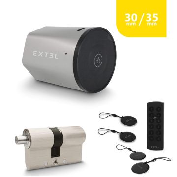 Kit serratura smart Extel Lock + cilindro 30/35 mm + tastiera wireless + 2 badge aggiuntivi