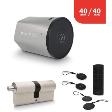 Kit serratura smart Extel Lock + cilindro 40/40 mm + tastiera wireless + 2 badge aggiuntivi