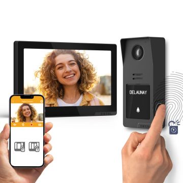 Videocitofono filare connesso wifi con accesso tramite impronta digitale - Digital Connect - Extel - 720335