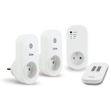 EasyDomo 300 - Kit di 3 prese telecomandate wifi int + telecomando